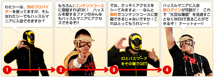 コンテンツコース登録例
